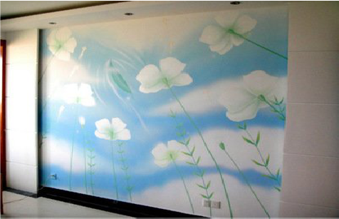 宿州市画墙绘怎么画好白云的蓬松感？