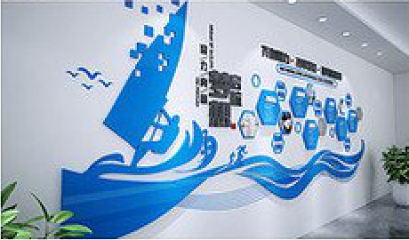 宿州市海浪主题文化墙如何设计？