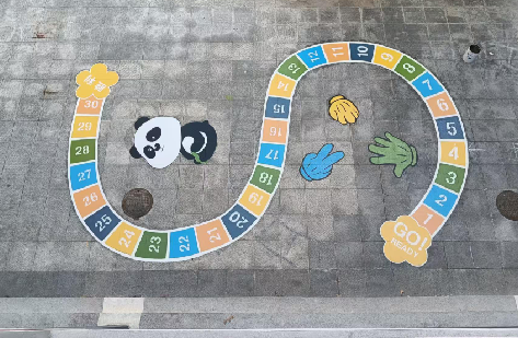 宿州市地面游戏彩绘