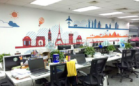 宿州市教你设计办公室墙绘的方法。