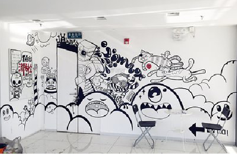 宿州市手绘墙并非传统涂鸦。